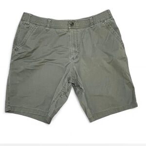 Swiss Tech Men's Sage Green Flat Front Shorts